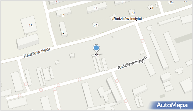 Radzików, Radzików, 50, mapa Radzików