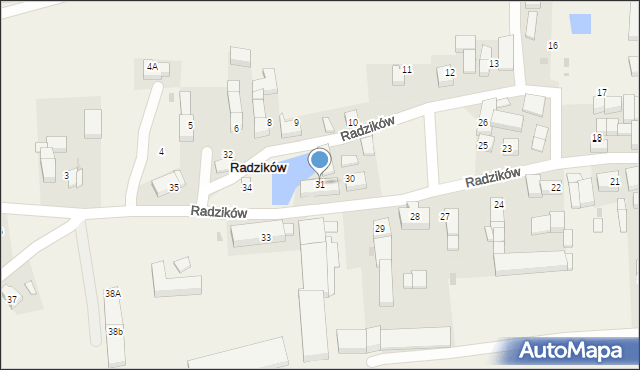 Radzików, Radzików, 31, mapa Radzików