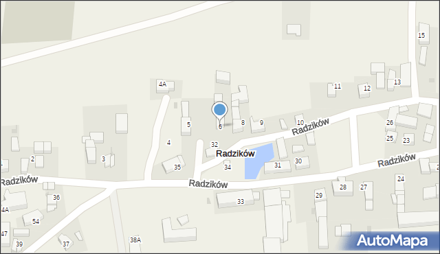 Radzików, Radzików, 6, mapa Radzików