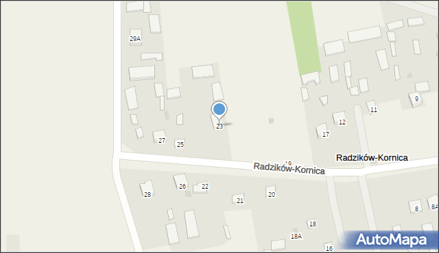 Radzików-Kornica, Radzików-Kornica, 23, mapa Radzików-Kornica