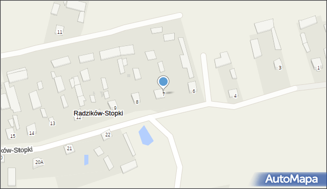 Radzików-Stopki, Radzików-Stopki, 7, mapa Radzików-Stopki