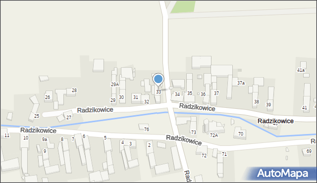 Radzikowice, Radzikowice, 33, mapa Radzikowice