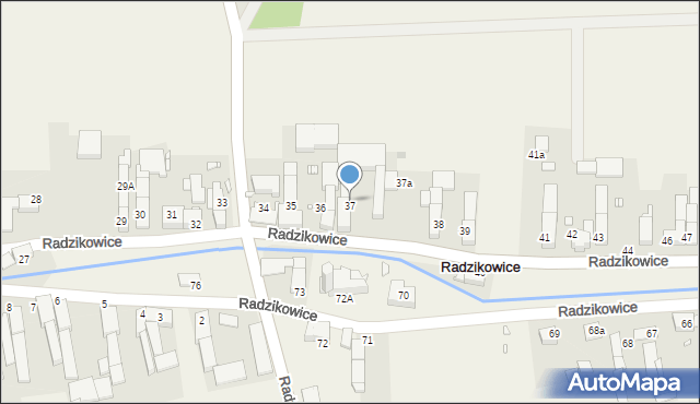 Radzikowice, Radzikowice, 37, mapa Radzikowice