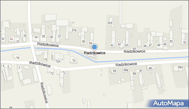 Radzikowice, Radzikowice, 40, mapa Radzikowice