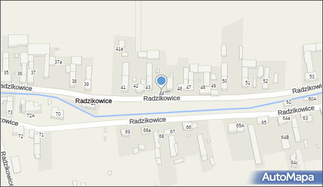 Radzikowice, Radzikowice, 44, mapa Radzikowice