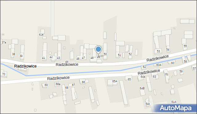 Radzikowice, Radzikowice, 49, mapa Radzikowice