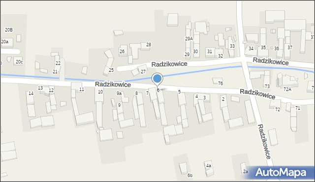 Radzikowice, Radzikowice, 6, mapa Radzikowice