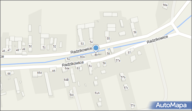 Radzikowice, Radzikowice, 60, mapa Radzikowice