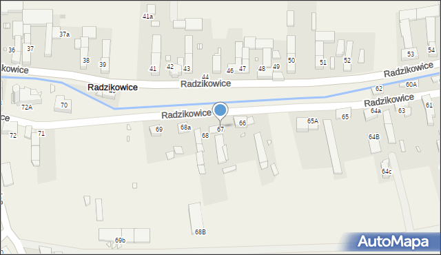 Radzikowice, Radzikowice, 67, mapa Radzikowice