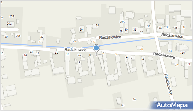 Radzikowice, Radzikowice, 7, mapa Radzikowice