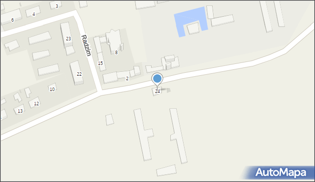 Radzim, Radzim, 24, mapa Radzim