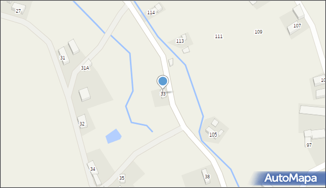 Radzimów, Radzimów Dolny, 33, mapa Radzimów