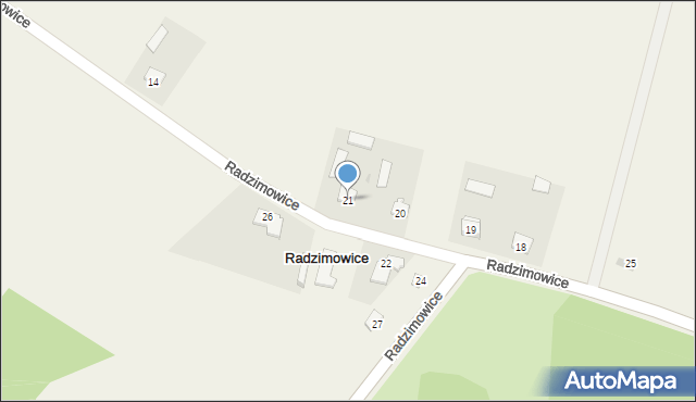 Radzimowice, Radzimowice, 21, mapa Radzimowice