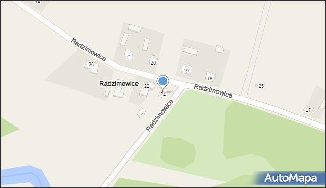 Radzimowice, Radzimowice, 24, mapa Radzimowice