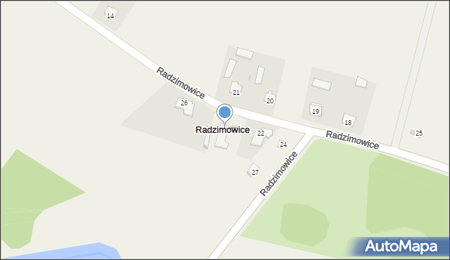 Radzimowice, Radzimowice, 25, mapa Radzimowice