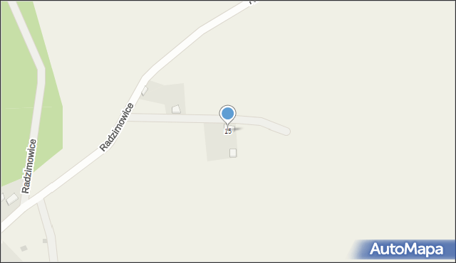 Radzimowice, Radzimowice, 15, mapa Radzimowice