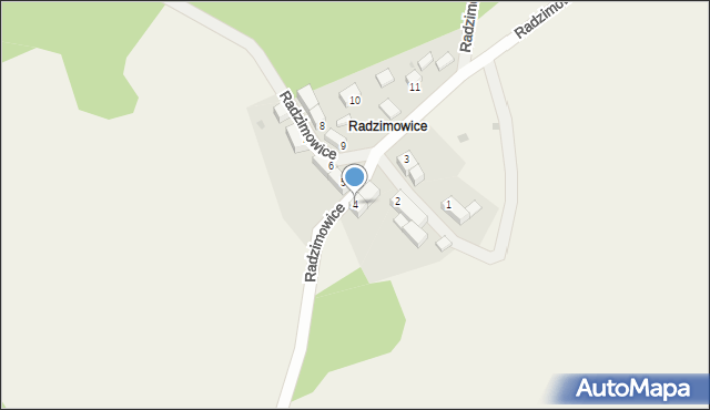 Radzimowice, Radzimowice, 4, mapa Radzimowice