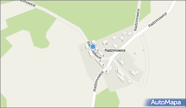 Radzimowice, Radzimowice, 7, mapa Radzimowice