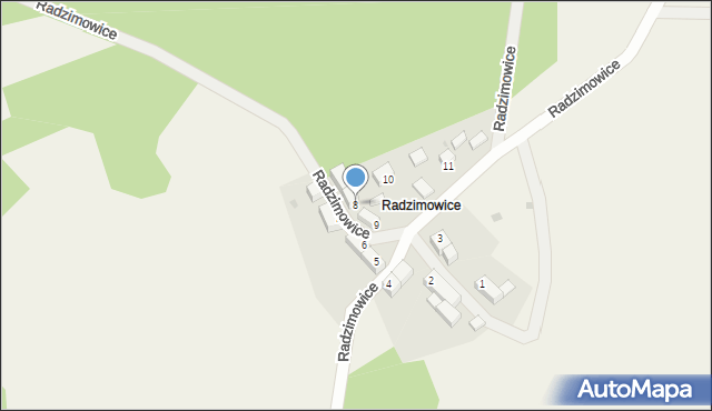 Radzimowice, Radzimowice, 8, mapa Radzimowice