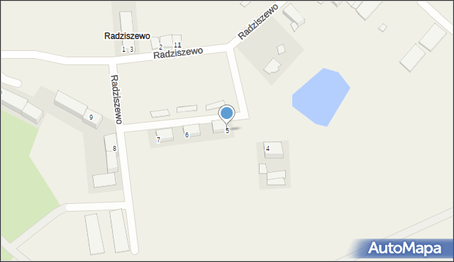 Radziszewo, Radziszewo, 5, mapa Radziszewo