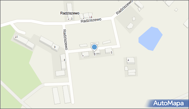 Radziszewo, Radziszewo, 6, mapa Radziszewo