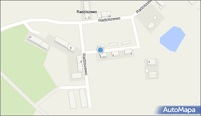 Radziszewo, Radziszewo, 7, mapa Radziszewo