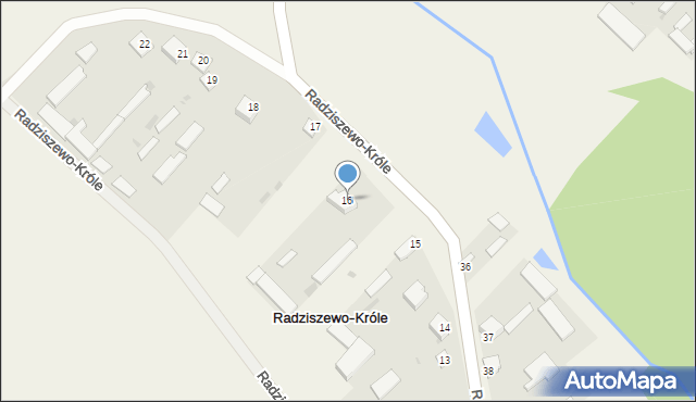 Radziszewo-Króle, Radziszewo-Króle, 16, mapa Radziszewo-Króle