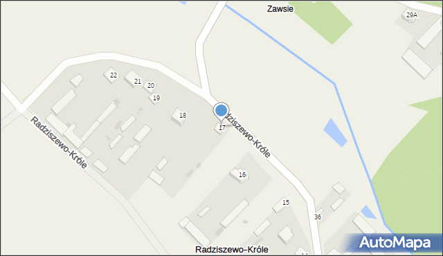 Radziszewo-Króle, Radziszewo-Króle, 17, mapa Radziszewo-Króle