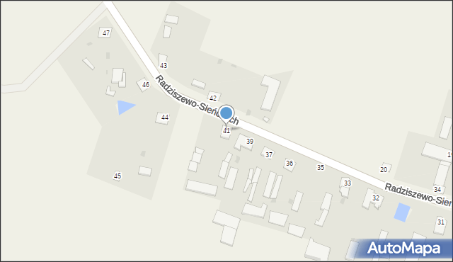 Radziszewo-Sieńczuch, Radziszewo-Sieńczuch, 41, mapa Radziszewo-Sieńczuch