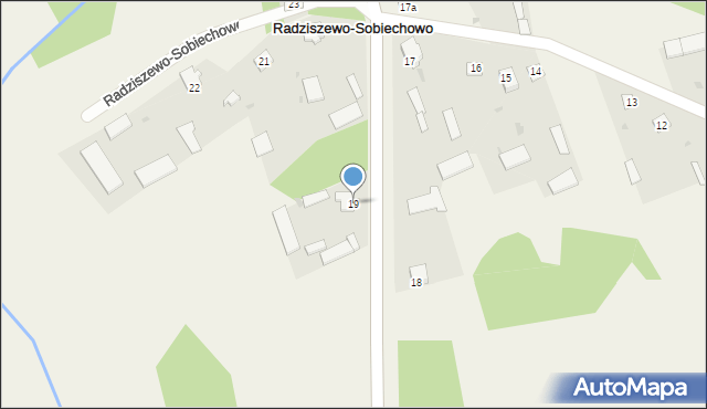 Radziszewo-Sobiechowo, Radziszewo-Sobiechowo, 19, mapa Radziszewo-Sobiechowo
