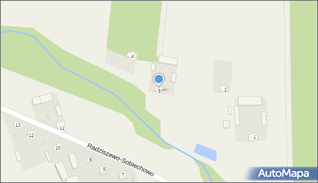 Radziszewo Stare, Radziszewo Stare, 3, mapa Radziszewo Stare