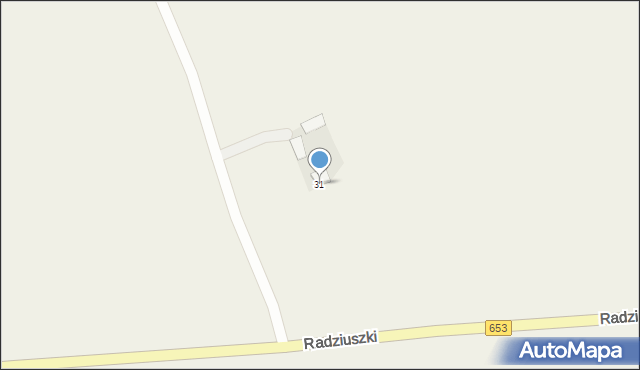 Radziuszki, Radziuszki, 31, mapa Radziuszki