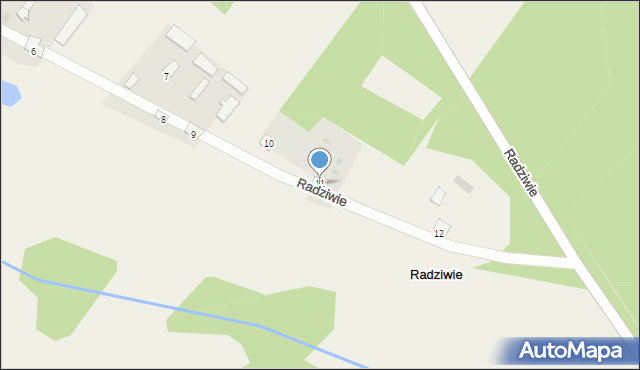 Radziwie, Radziwie, 11, mapa Radziwie