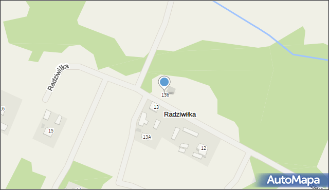 Radziwiłka, Radziwiłka, 13b, mapa Radziwiłka