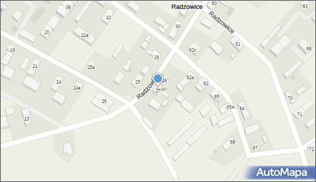 Radzowice, Radzowice, 27, mapa Radzowice