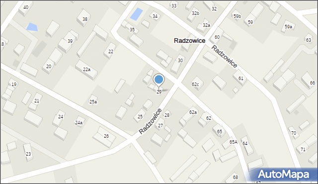 Radzowice, Radzowice, 29, mapa Radzowice