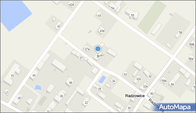 Radzowice, Radzowice, 36, mapa Radzowice