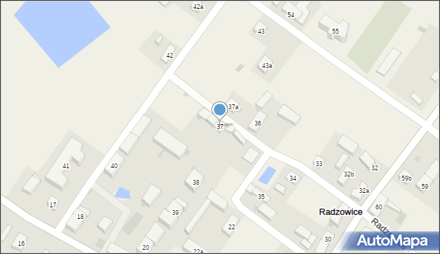 Radzowice, Radzowice, 37, mapa Radzowice