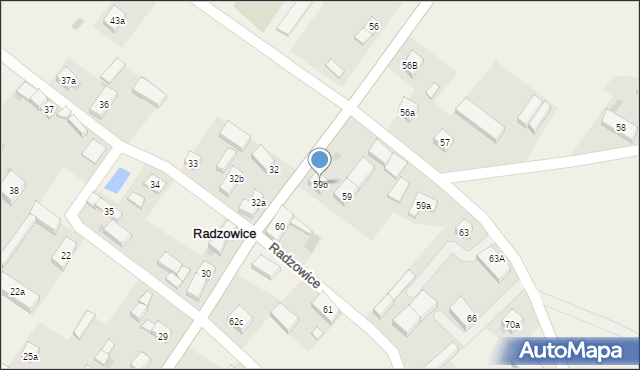 Radzowice, Radzowice, 59b, mapa Radzowice