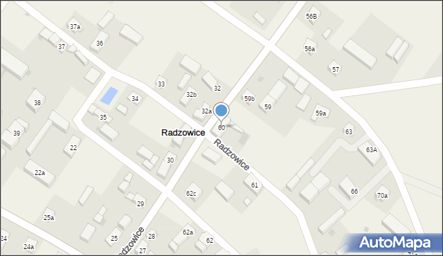 Radzowice, Radzowice, 60, mapa Radzowice