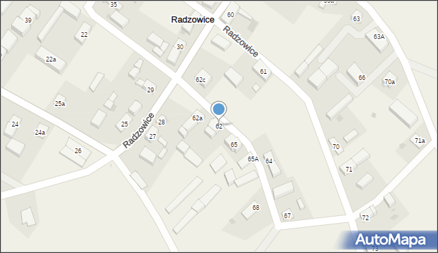 Radzowice, Radzowice, 62, mapa Radzowice