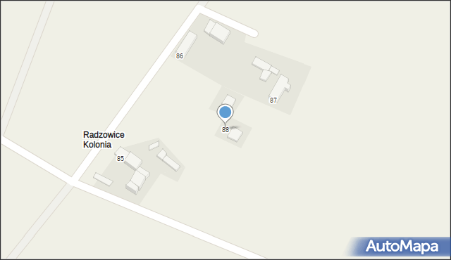 Radzowice, Radzowice, 88, mapa Radzowice