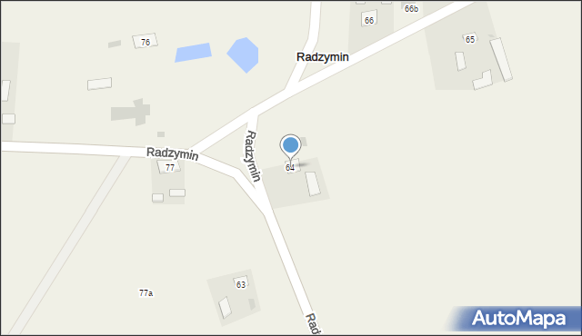 Radzymin, Radzymin, 64, mapa Radzymin