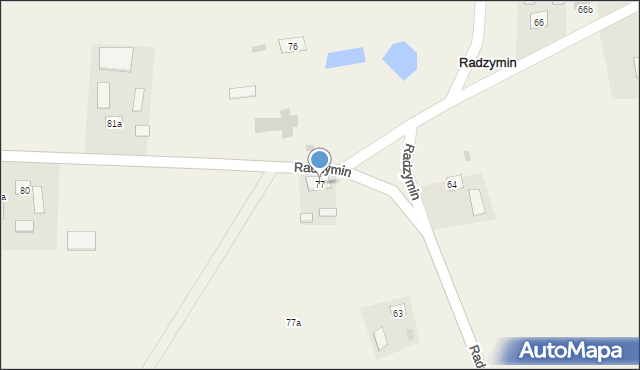 Radzymin, Radzymin, 77, mapa Radzymin