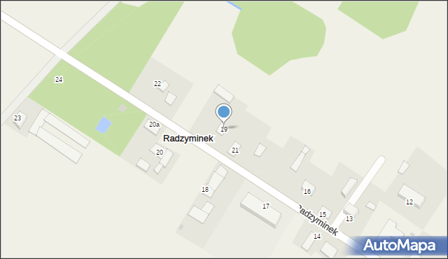 Radzyminek, Radzyminek, 19, mapa Radzyminek