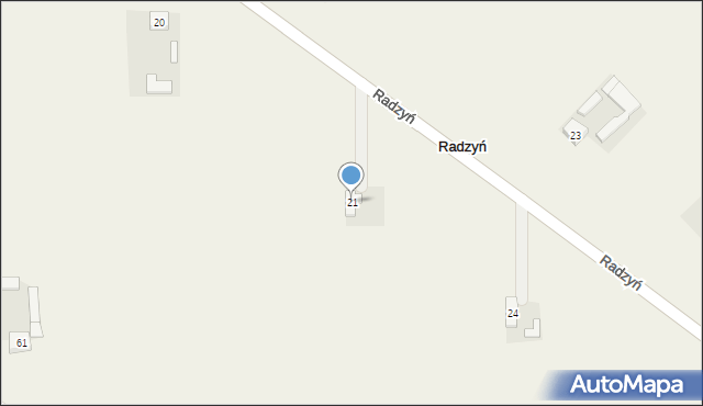 Radzyń, Radzyń, 21, mapa Radzyń