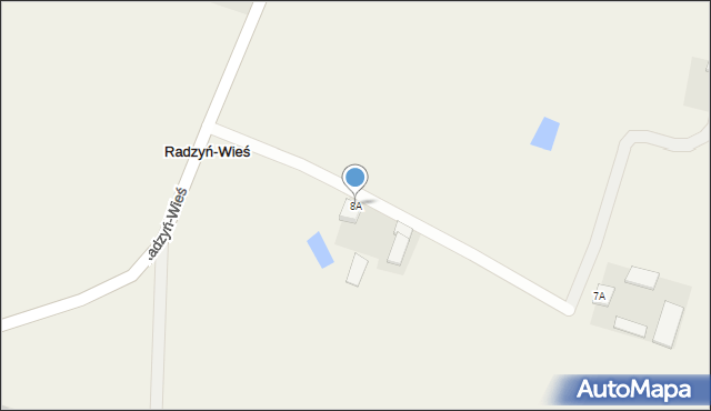 Radzyń-Wieś, Radzyń-Wieś, 8A, mapa Radzyń-Wieś