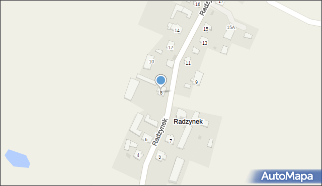 Radzynek, Radzynek, 8, mapa Radzynek