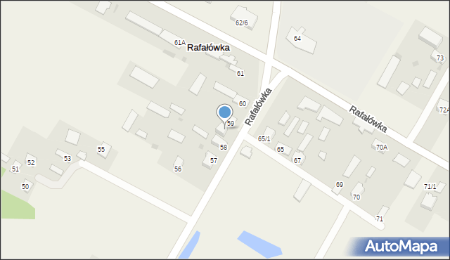 Rafałówka, Rafałówka, 59a, mapa Rafałówka