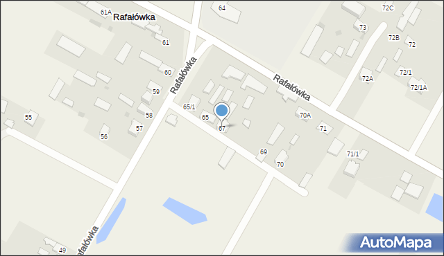 Rafałówka, Rafałówka, 67, mapa Rafałówka